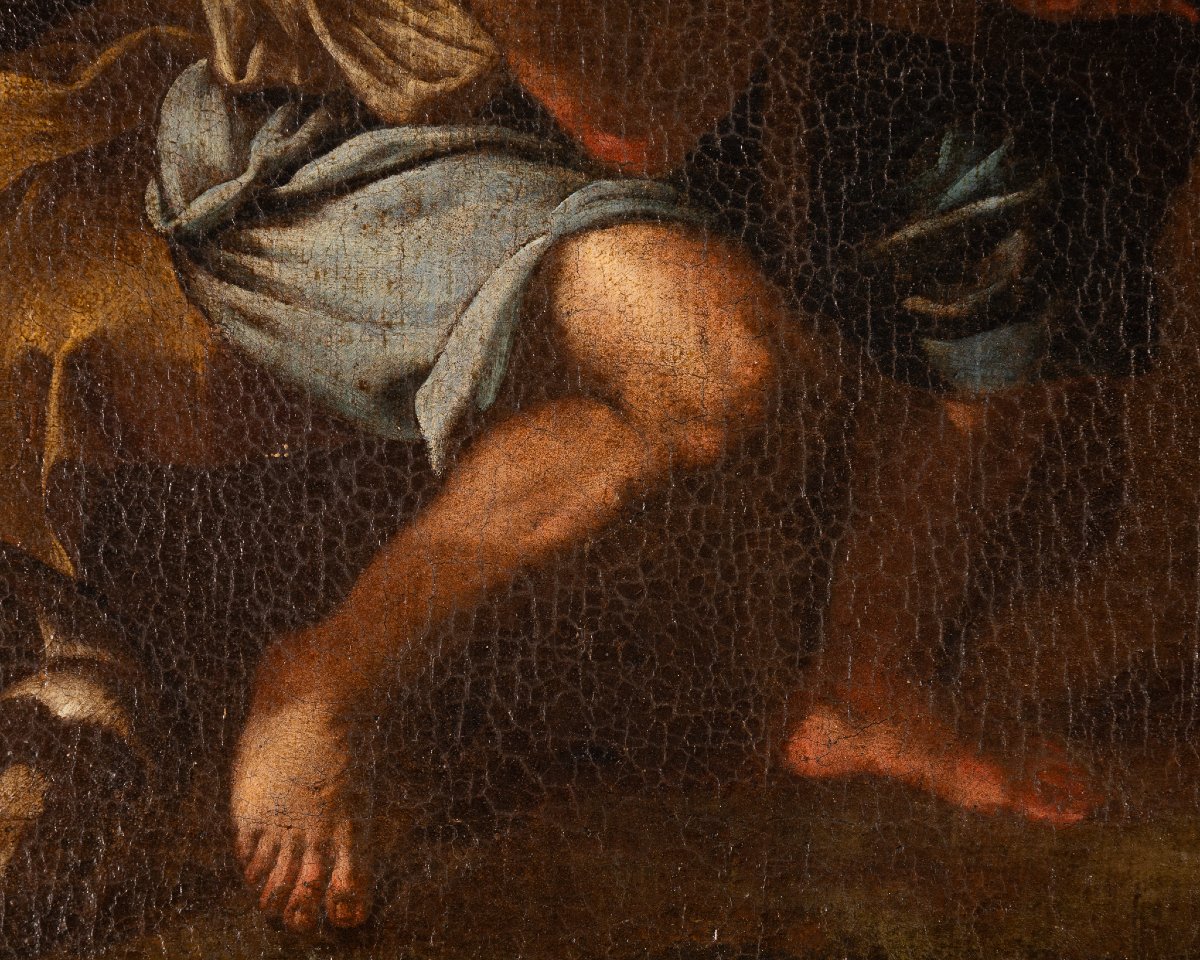 17th-century Neapolitan Painting, Bernardo Cavallino? Mythological Scene-photo-1