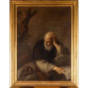 Saint Antoine Abbé, Pietro Bardellino (Naples 1732-1806), École napolitaine du XVIIIe siècle