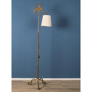 Lampadaire Art Déco en fer forgé de Carlo Rizzarda, Italie, années 1930