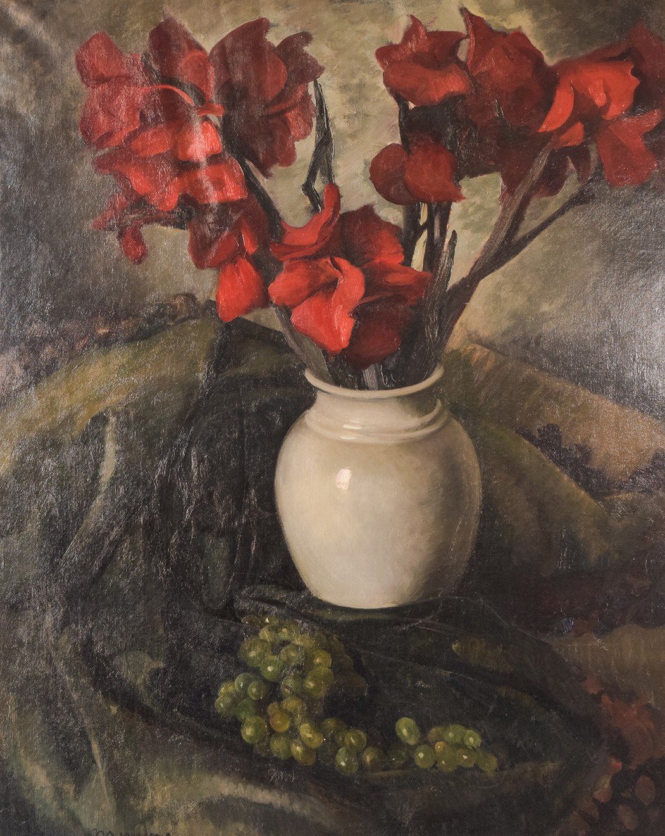Luis Mutané - Nature Morte Aux Glaïeuls-photo-2