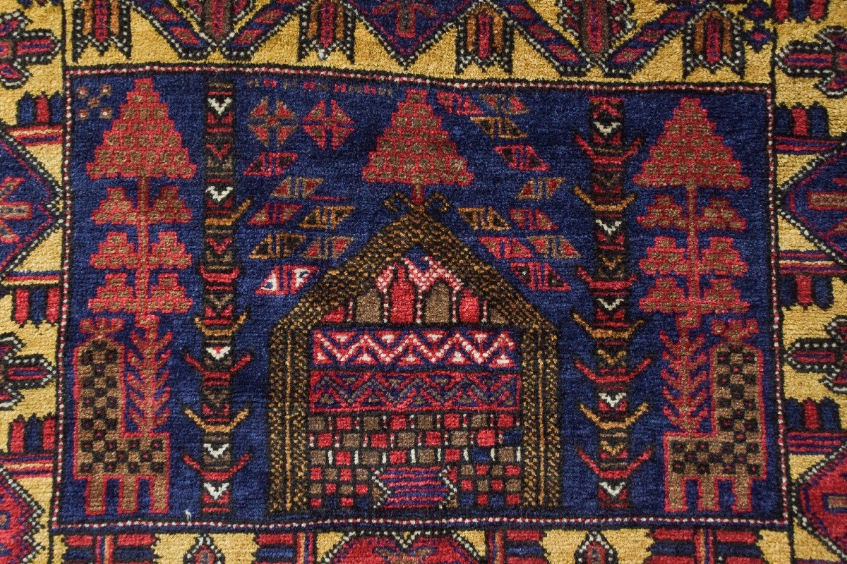 Tapis Tribal Tissé à La Main Intéressant-photo-3