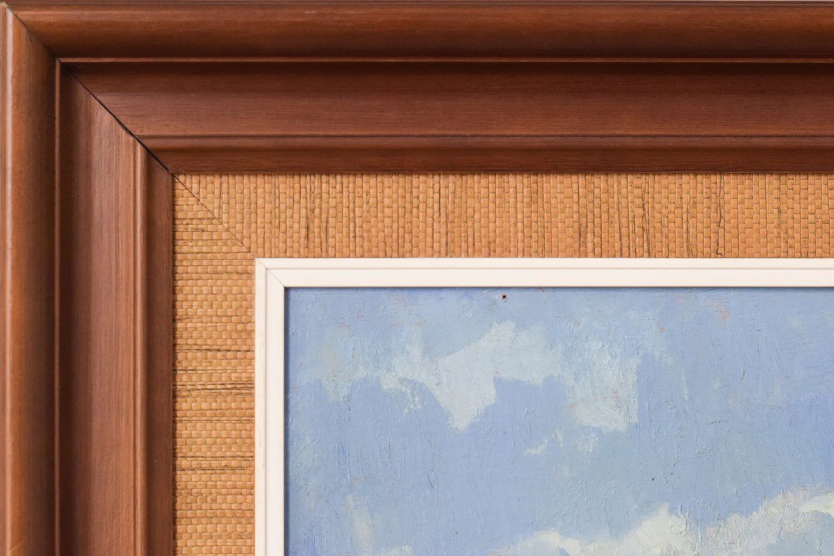 Ramón Mas I Mas - Paysage Postimpressionniste Avec Bateaux-photo-6