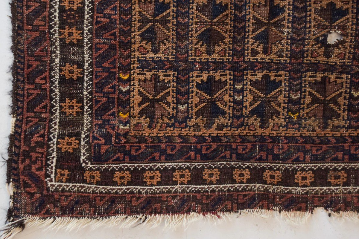 Tapis De Prière Tissé à La Main - Baluch Antique-photo-4