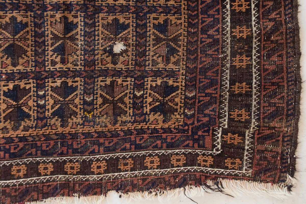 Tapis De Prière Tissé à La Main - Baluch Antique-photo-5