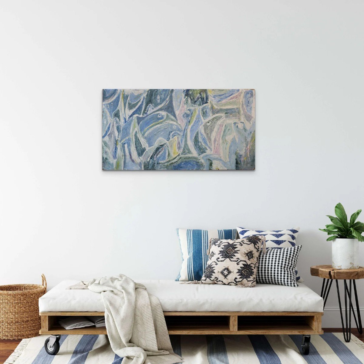 Peinture De Style Cobra – Oiseaux Abstraits-photo-2