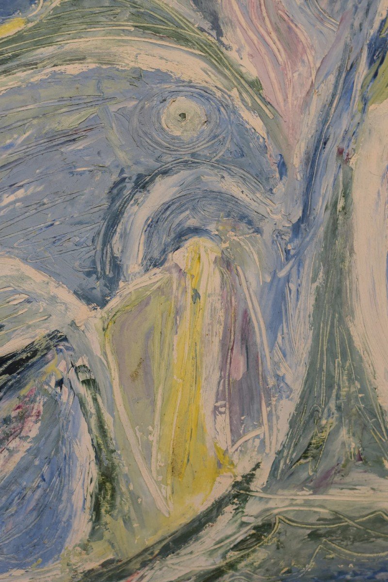Peinture De Style Cobra – Oiseaux Abstraits-photo-4