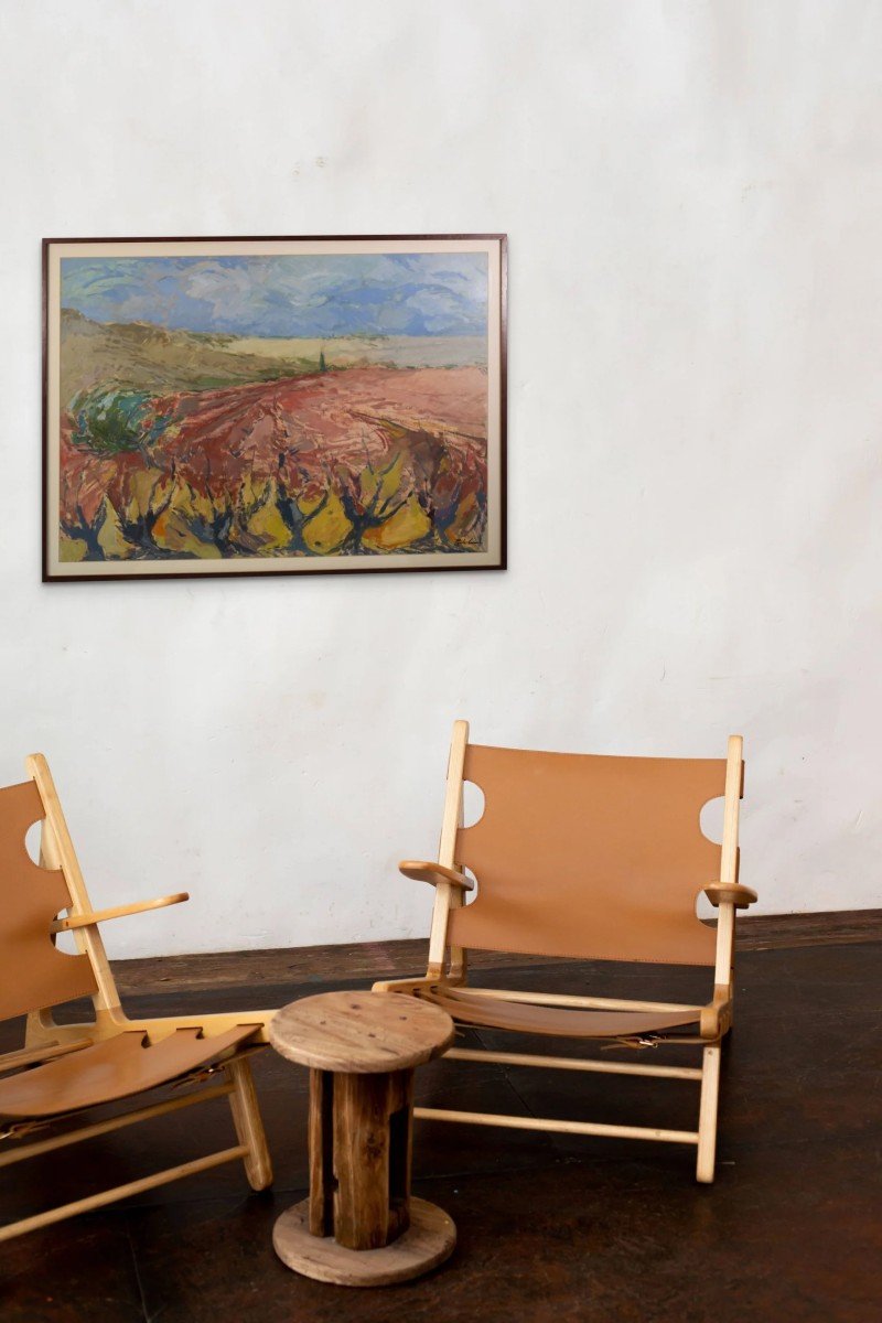 Josep Maria Pinto - Paysage Avec Vignes-photo-3