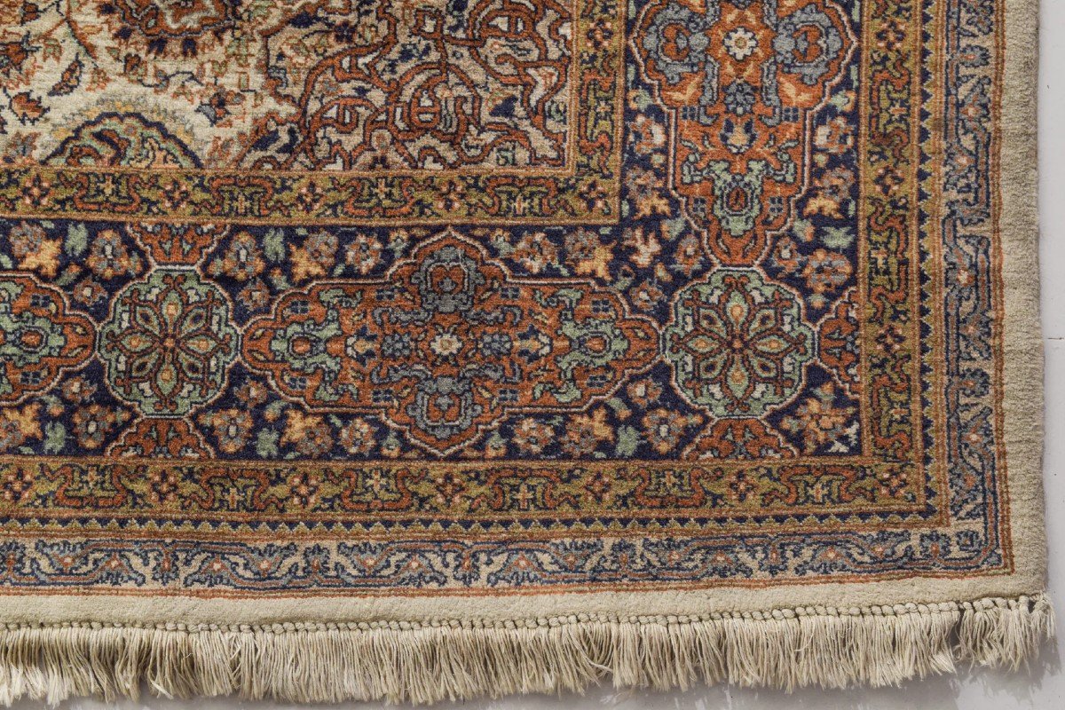 Grand Tapis Beige Tissé à La Main-photo-6