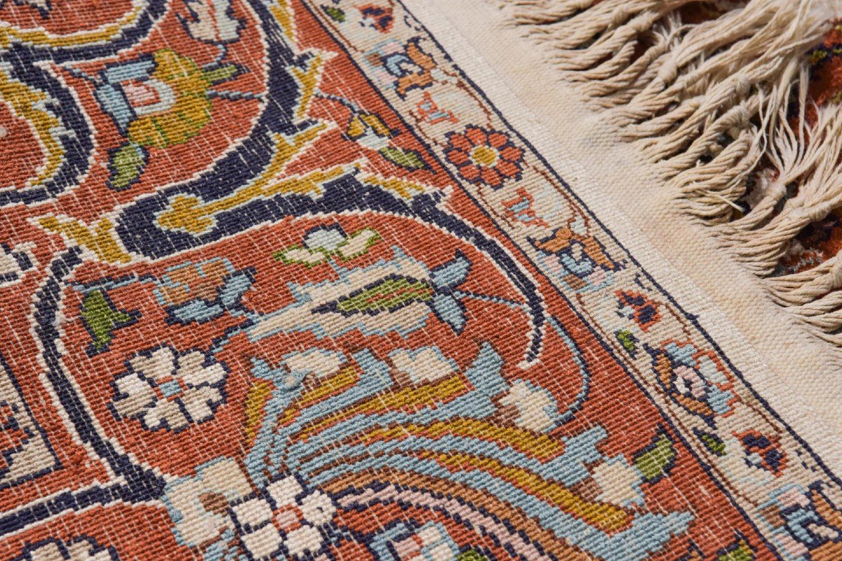 Handwoven Medallion Rug - With Flowers-photo-6