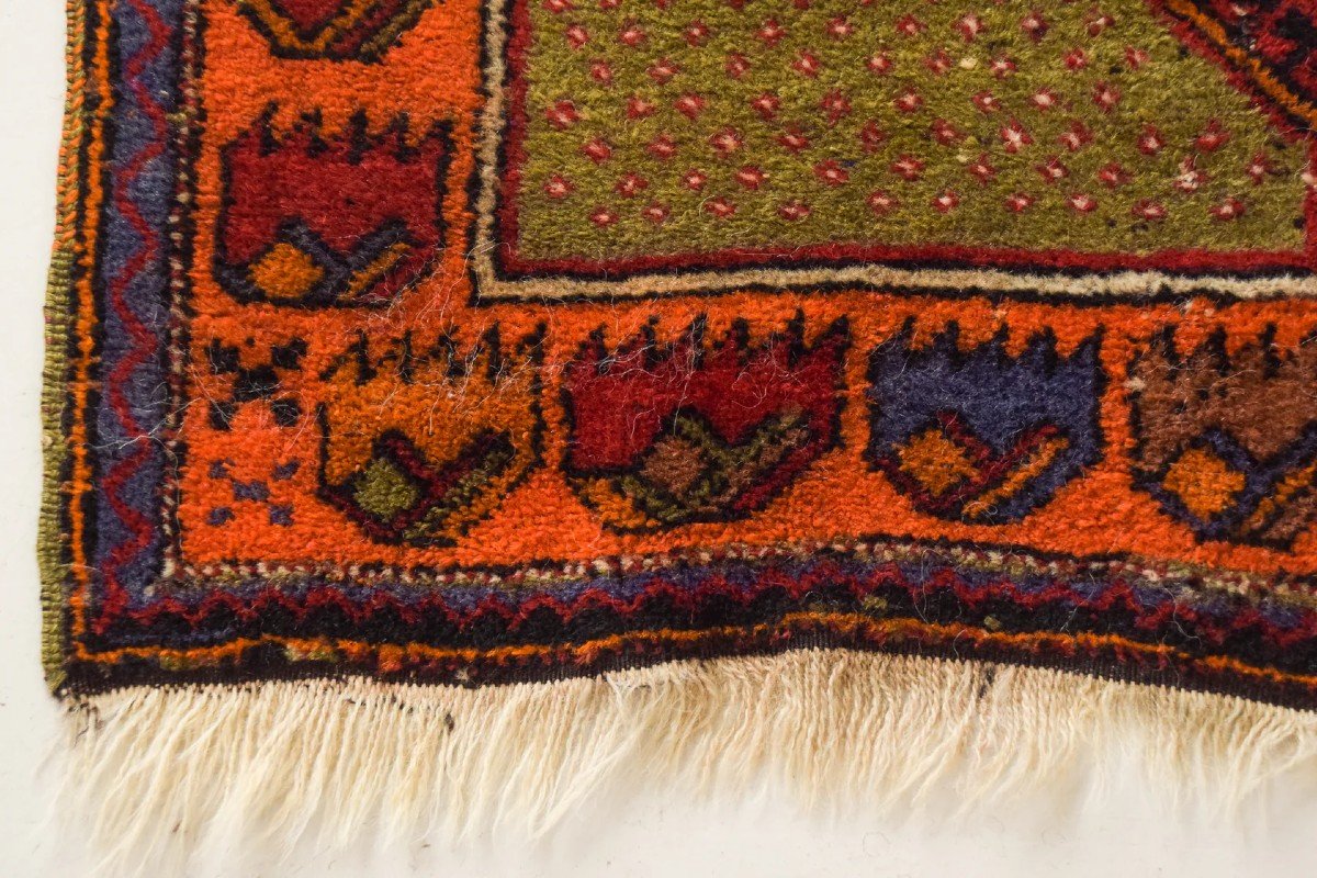 Tapis Persan Tribal Tissé à La Main Coloré-photo-2