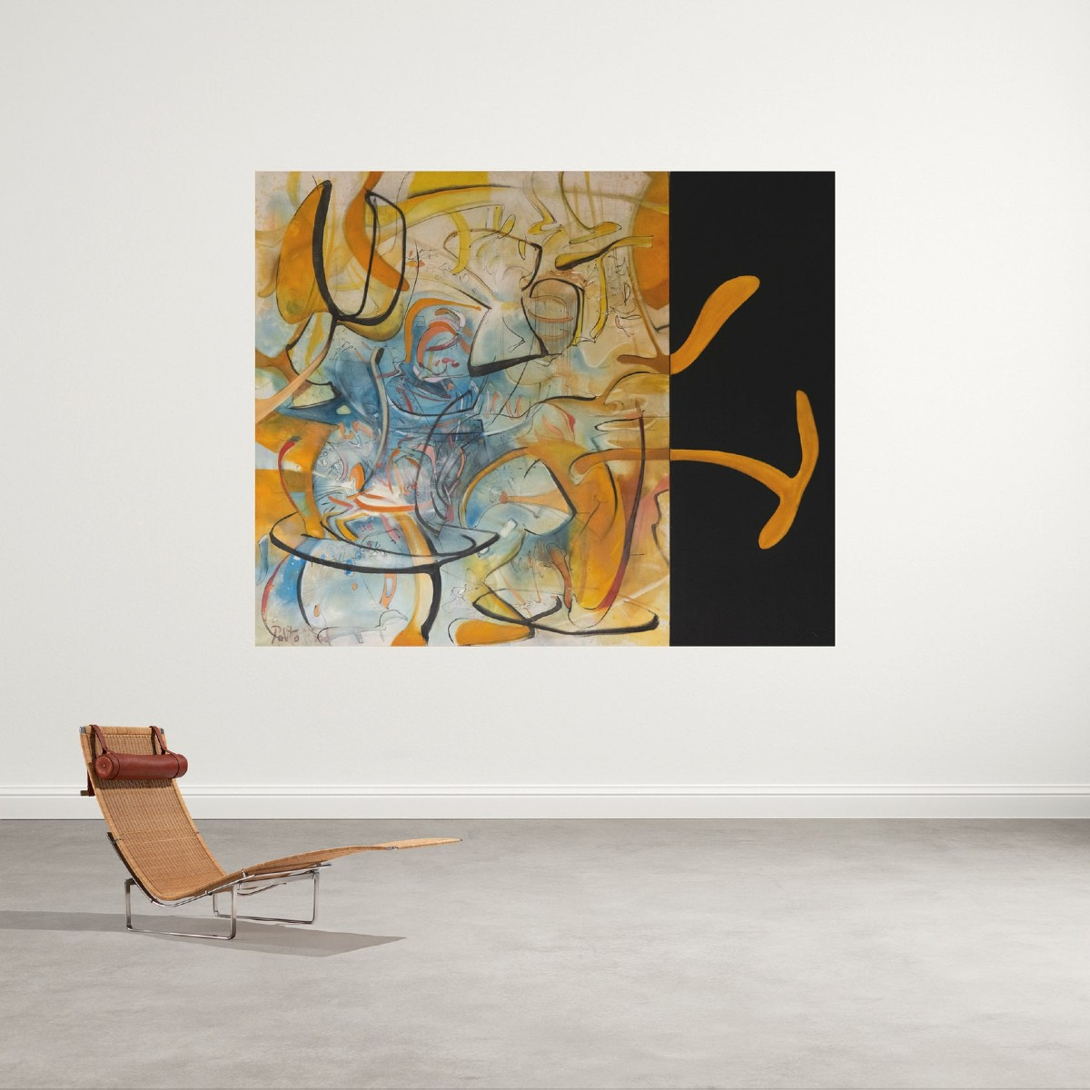 Bois De Palito - Grande Huile Sur Toile-photo-2