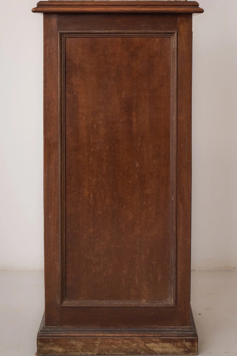 Sculpture En Bois - Femme Nue Avec Support-photo-5