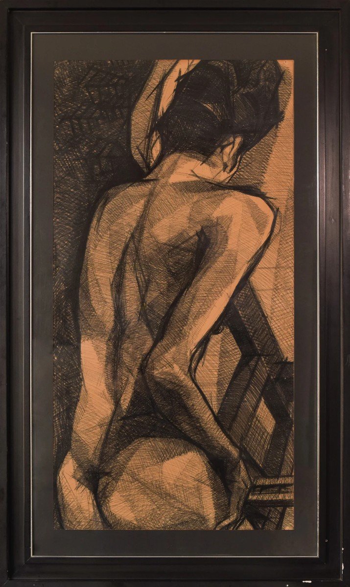 Grand Dessin Stylisé d'Une Femme-photo-2