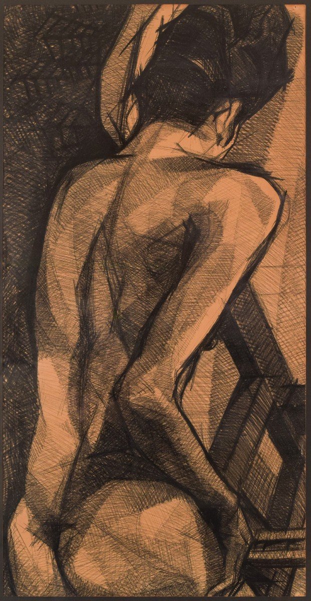 Grand Dessin Stylisé d'Une Femme