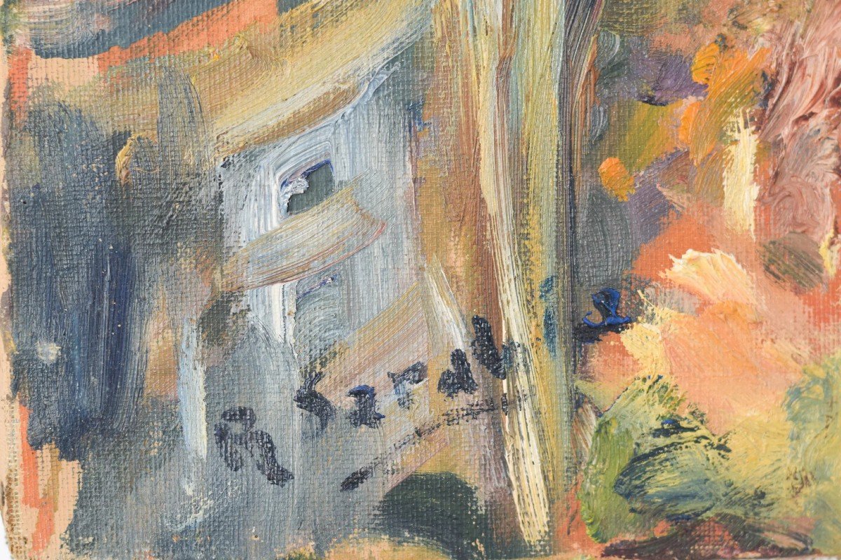 Rafael Sarabia Benitez - Paysage De Bord De Mer Impressionniste-photo-6