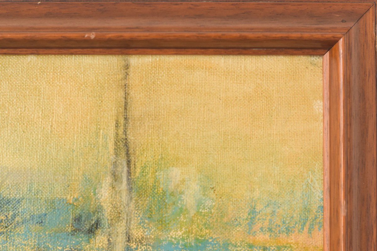 Peinture Impressionniste – 'une Journée Aux Courses'-photo-4