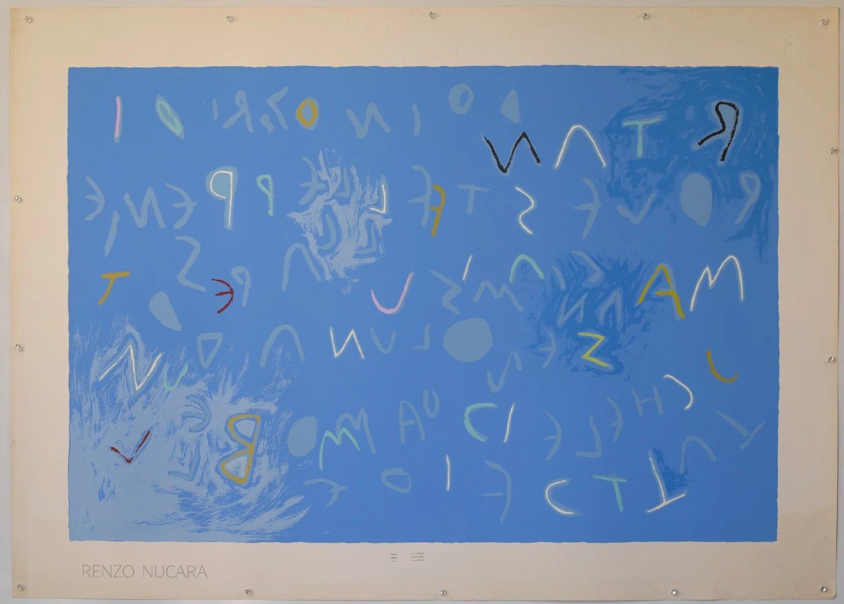 14 Grandes Affiches Originales d'Exposition d'Artistes En Lithographie-photo-2