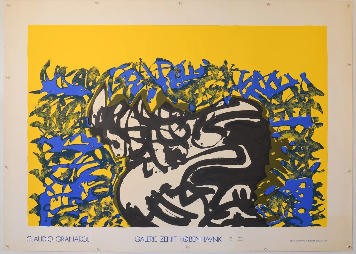 14 Grandes Affiches Originales d'Exposition d'Artistes En Lithographie-photo-1
