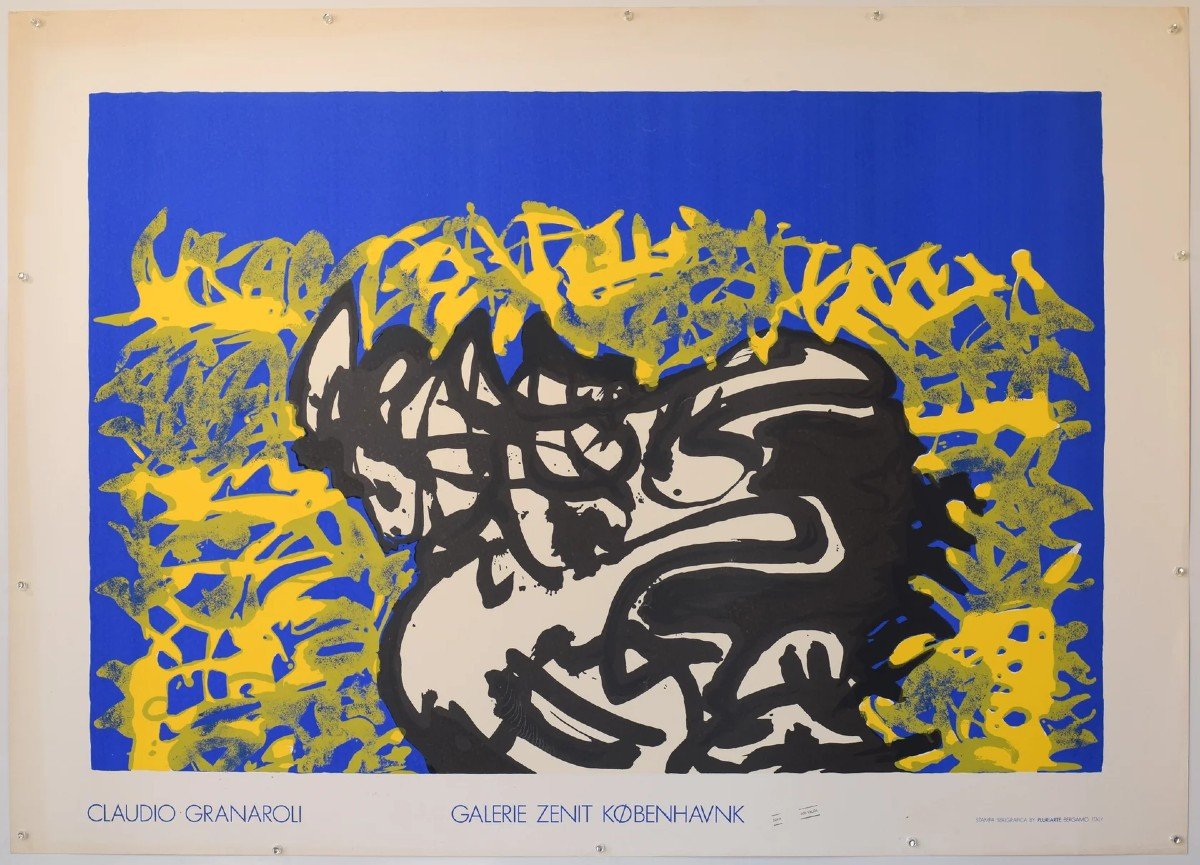 14 Grandes Affiches Originales d'Exposition d'Artistes En Lithographie-photo-2