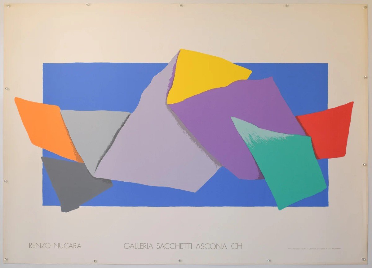 14 Grandes Affiches Originales d'Exposition d'Artistes En Lithographie-photo-4