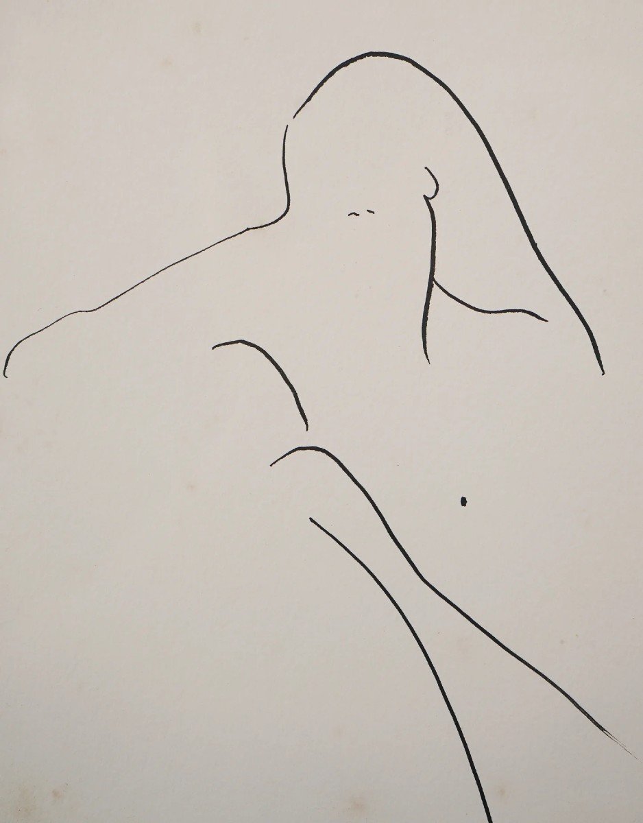 Joanna Sarapata - Two Female Nude Pen And Colour Wash Studies-photo-4