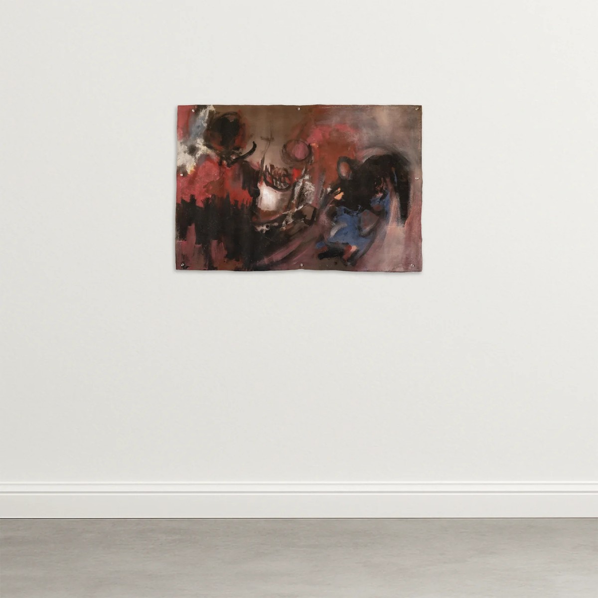 Dennis Bowen - Attribué - Huile Abstraite Sur Toile-photo-2