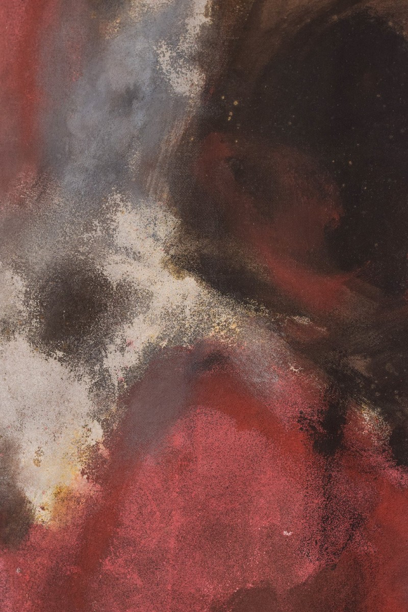 Dennis Bowen - Attribué - Huile Abstraite Sur Toile-photo-1