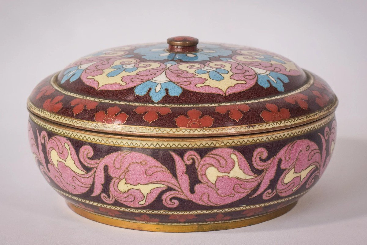 Cloisonné Enamel - Circular Box