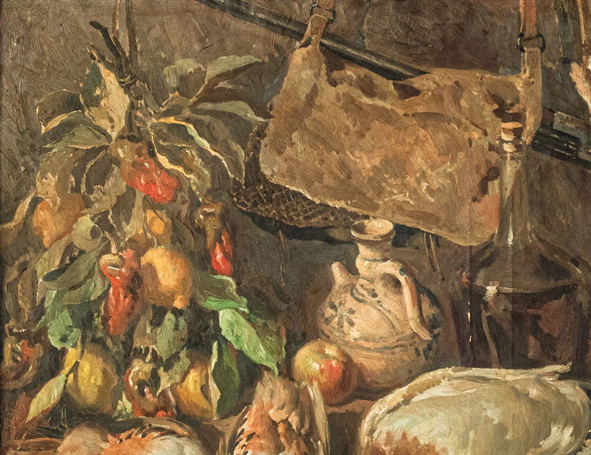 José Maria Vila Canyelles - Le Banquet Du Chef - Nature Morte - Fruits Et Gibiers-photo-4