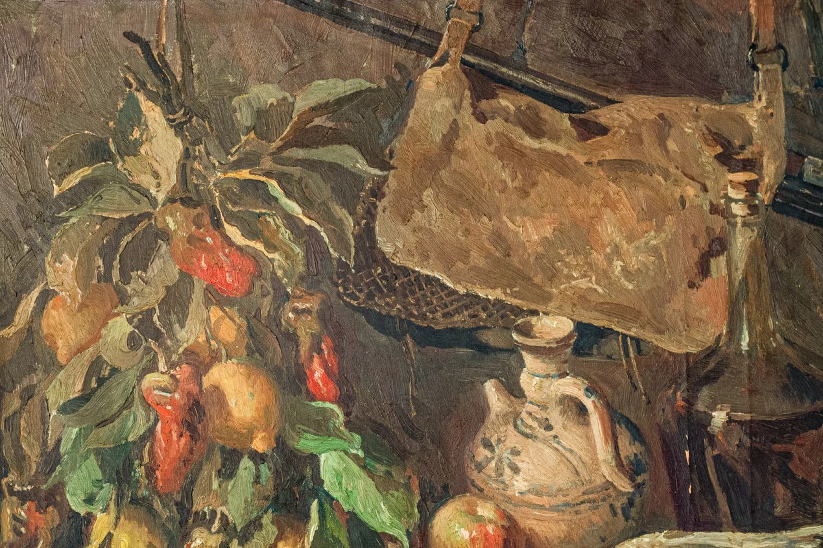 José Maria Vila Canyelles - Le Banquet Du Chef - Nature Morte - Fruits Et Gibiers-photo-2
