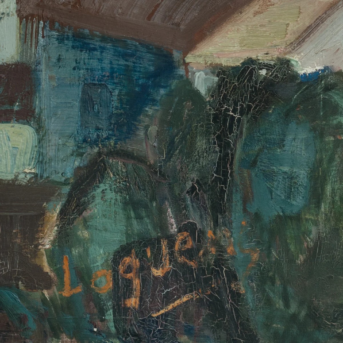 Huile Sur Toile Impressionniste d'Influence Cubiste – Arènes Historiques - Signée Et Datée-photo-1