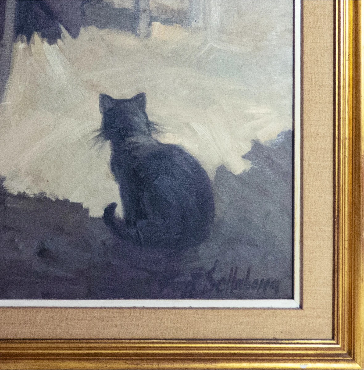 Les Velles De La Nostra Terra – Vintage 1972 Catalan Oil Painting By Font Sellabona-photo-4
