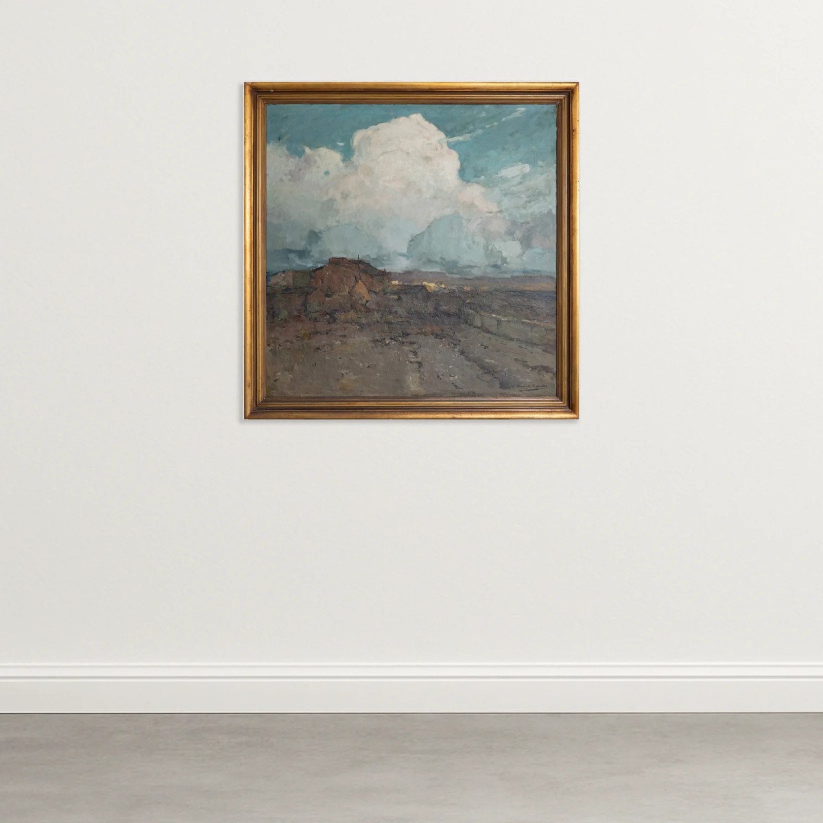 Catalan Landscape With Sky By Andreu Bosch I Canals (c.1920s)-photo-2