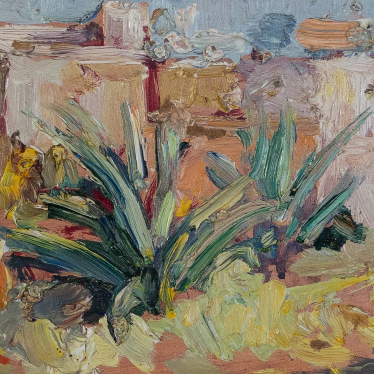 Deux Huiles Coloristes Impressionnistes – Paysages Espagnols-photo-1