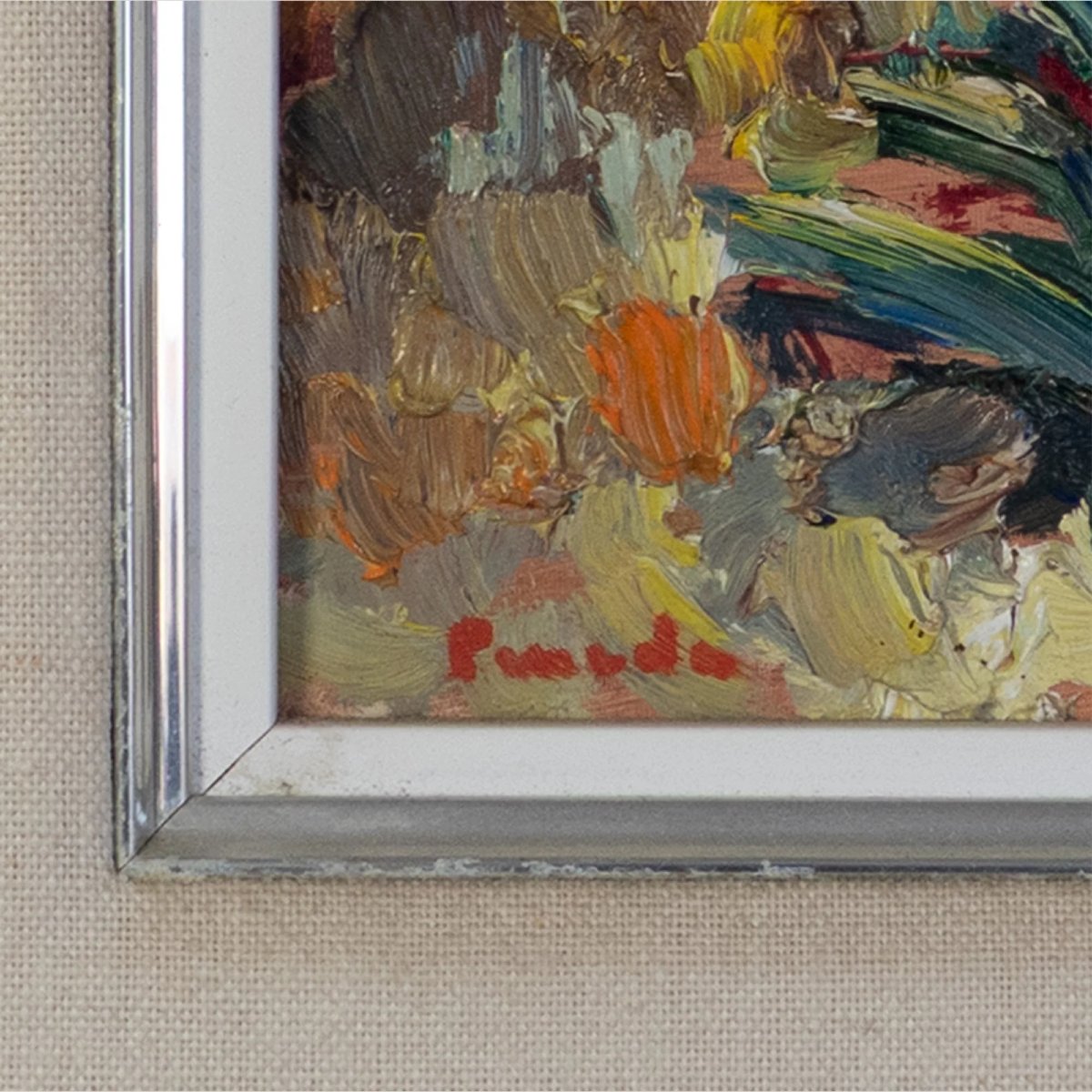 Deux Huiles Coloristes Impressionnistes – Paysages Espagnols-photo-2