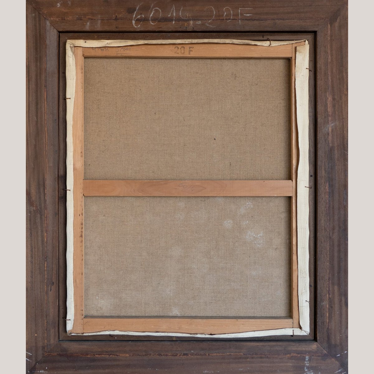 Ensemble De Quatre Portraits Du Milieu Du Siècle – Signé « Almuñecar », Huile Sur Toile-photo-4