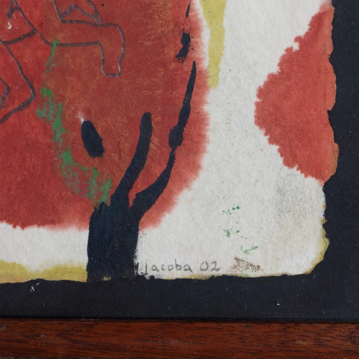 Figures In Red Forest – Attributed To Jacoba Martínez Millán-photo-4