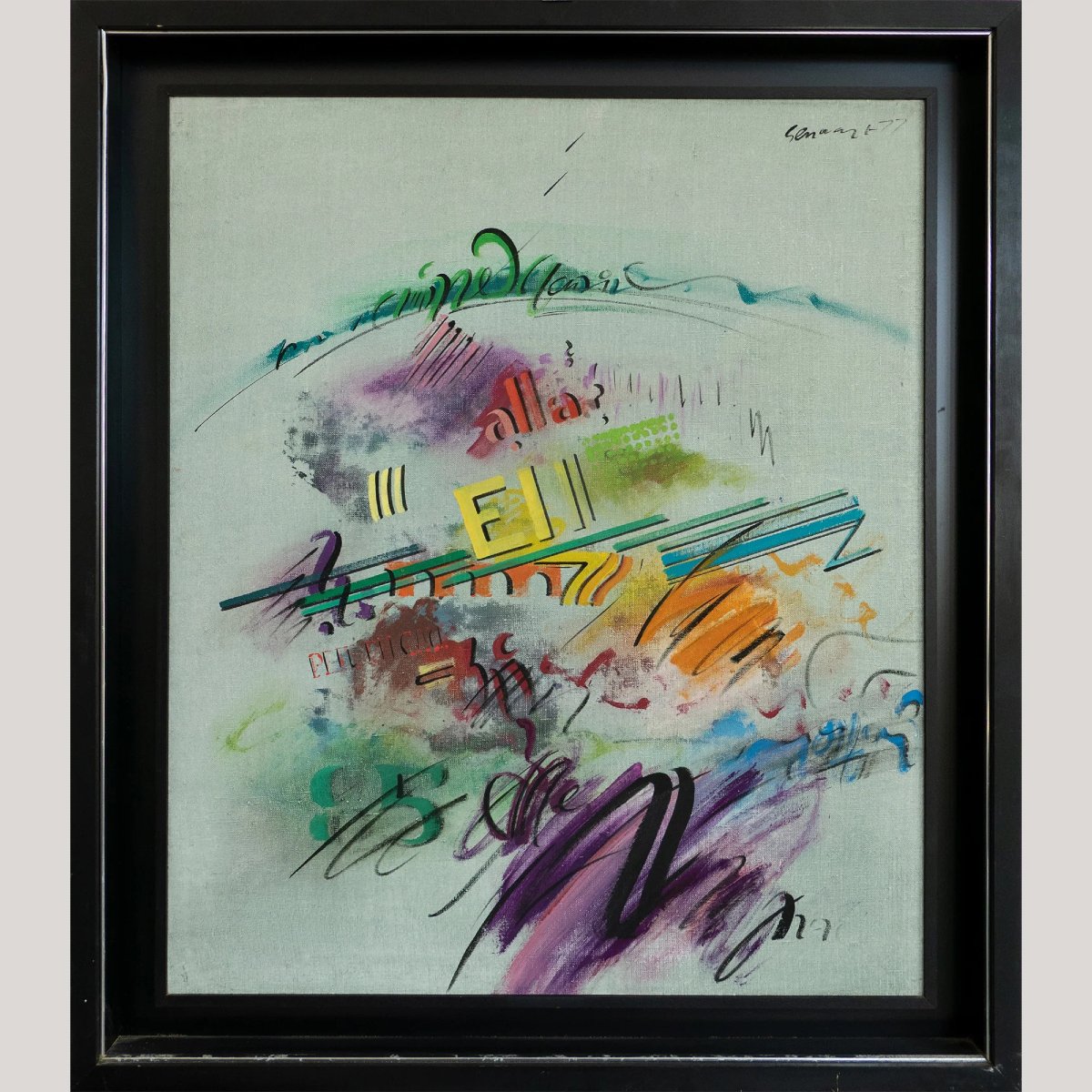 Composition Calligraphique Abstraite d'Adolf Genovart-photo-2