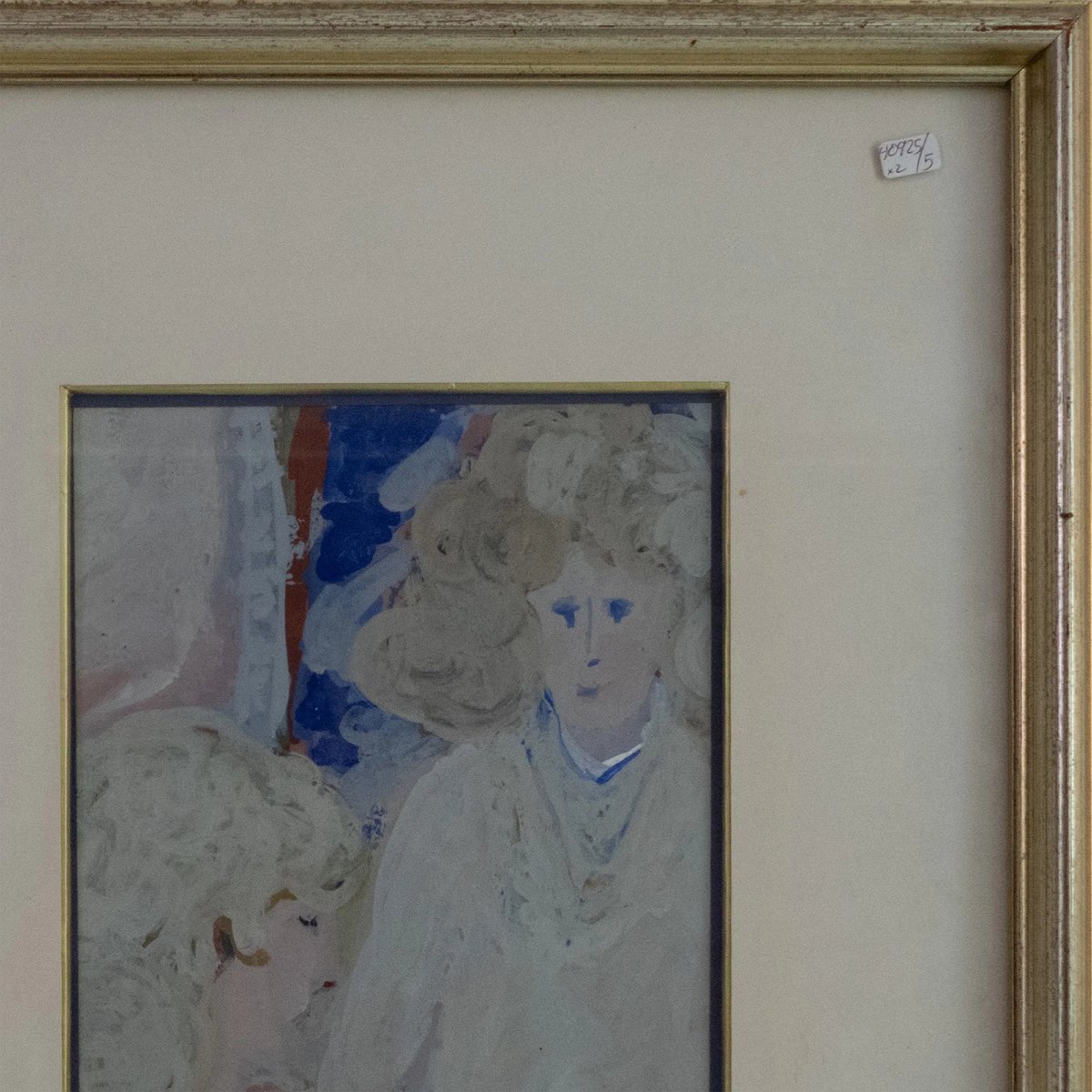 Scène de table florale et deux femmes – Paire de tableaux de Carlos Cardella-photo-4