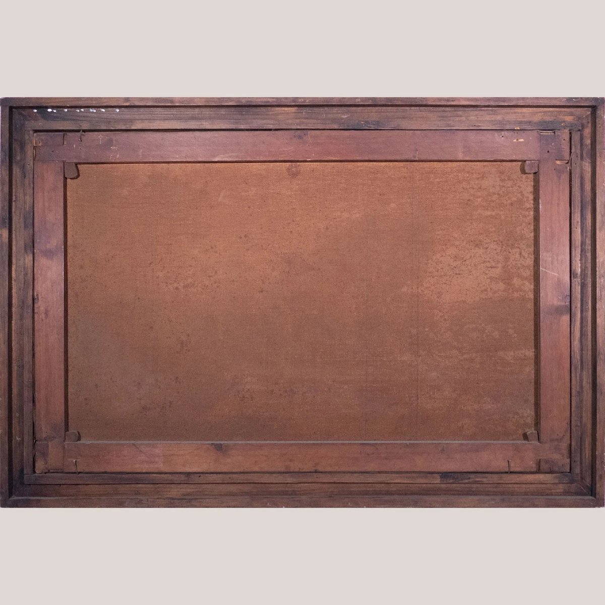 Pastoral Riverbank Scene – Signed 19th Century Oil Framed On Canvas-photo-1