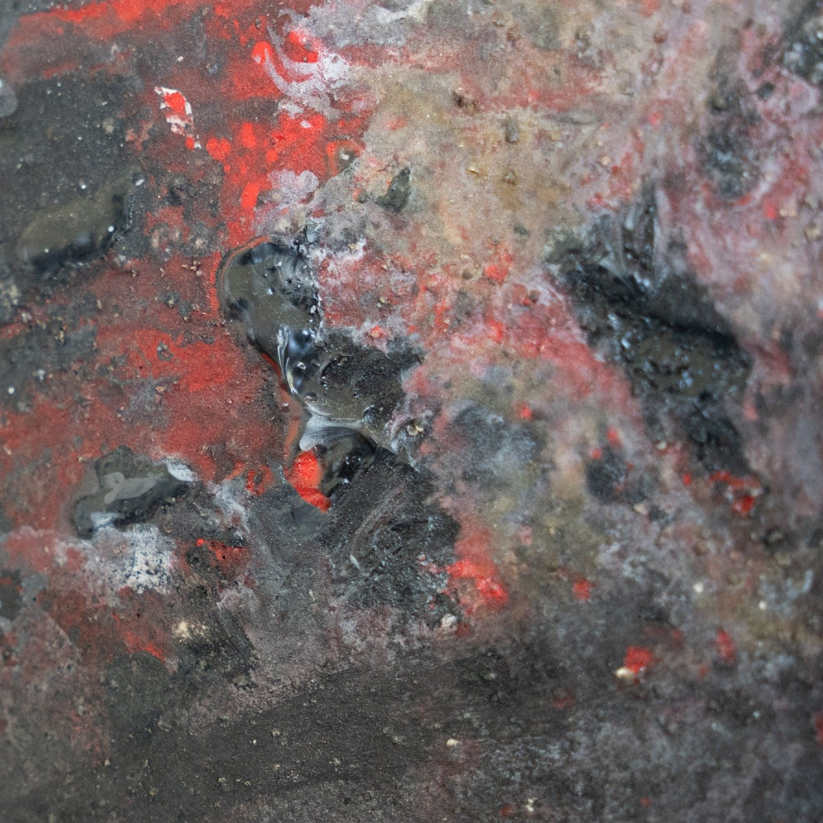 Composition expressionniste abstraite – Technique mixte originale sur toile-photo-4