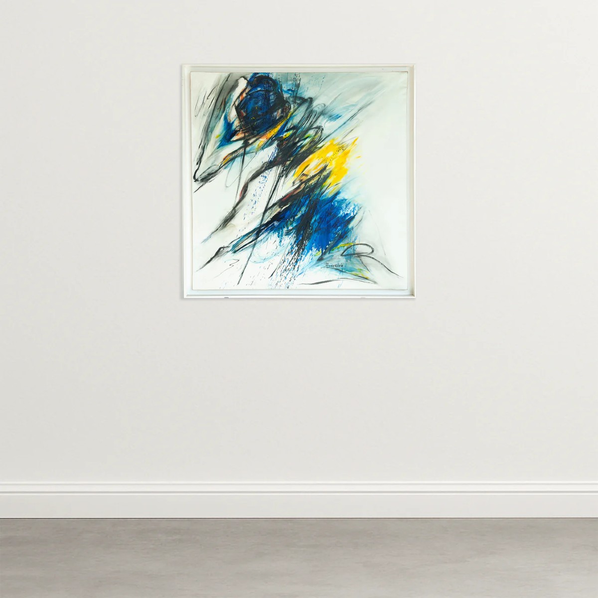 Abstract Composition – Concha Benedito – Original Mixed Media On Canvas