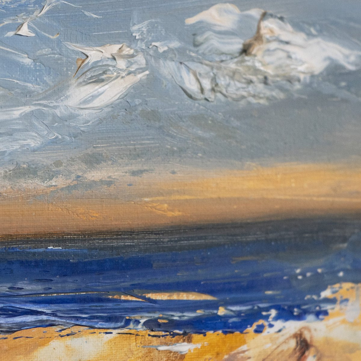 “una Suave Luz De Cielo” – (“a Soft Light Of Sky”) - Ramiro Segrelles – Original Oil On Canvas-photo-3