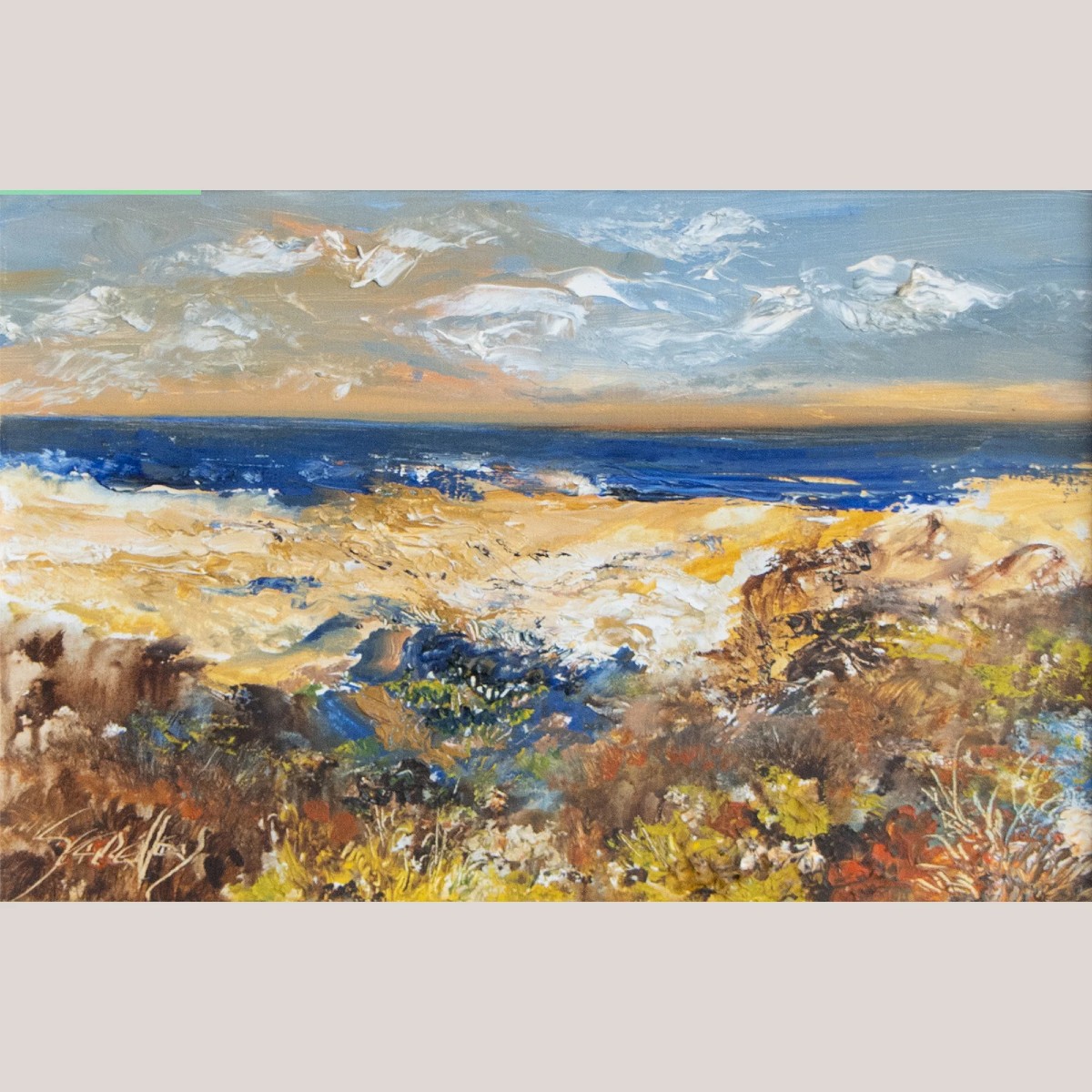 “una Suave Luz De Cielo” – (“a Soft Light Of Sky”) - Ramiro Segrelles – Original Oil On Canvas