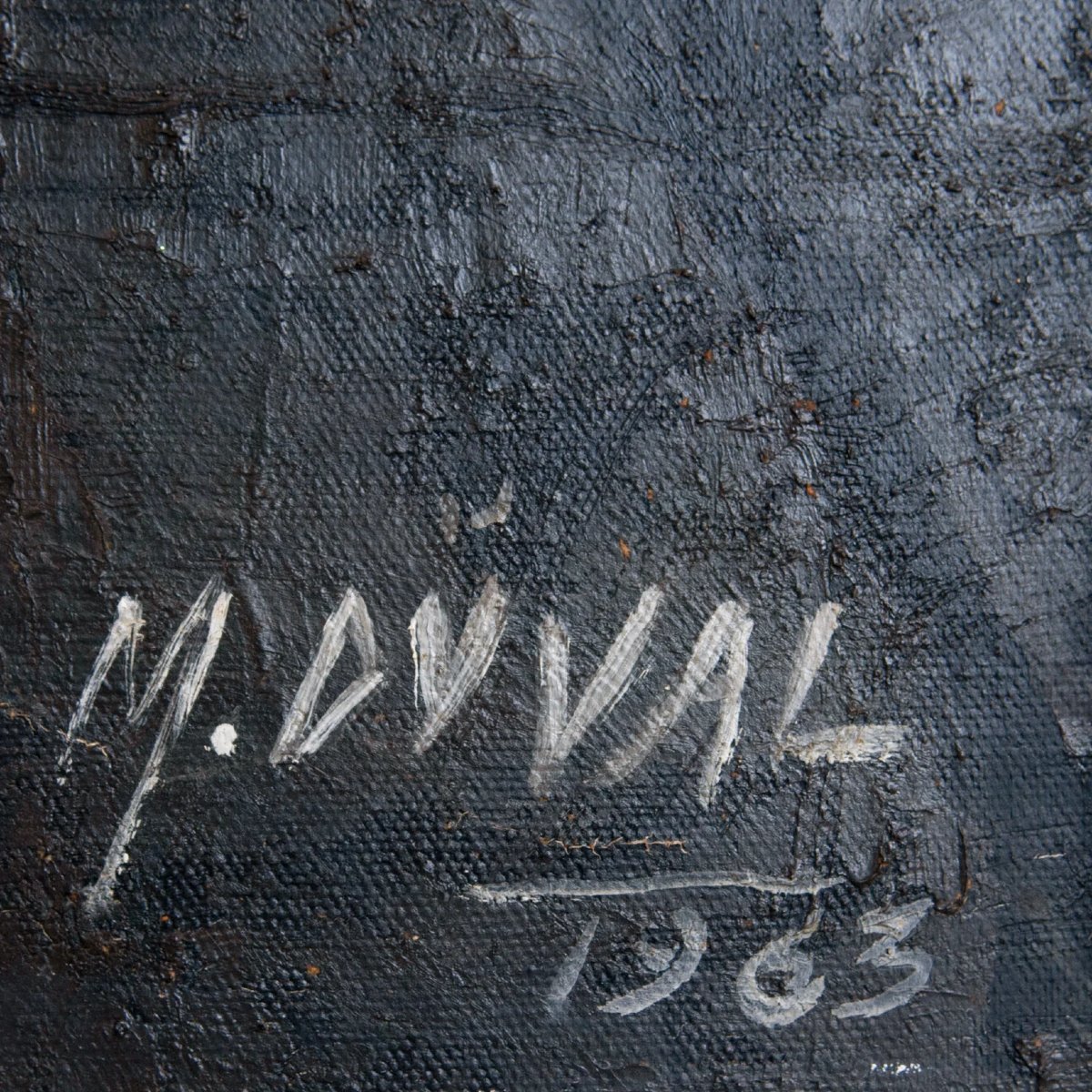 Backstage With Clowns And Dancers – Large Original Oil Study By M. Duval-photo-2