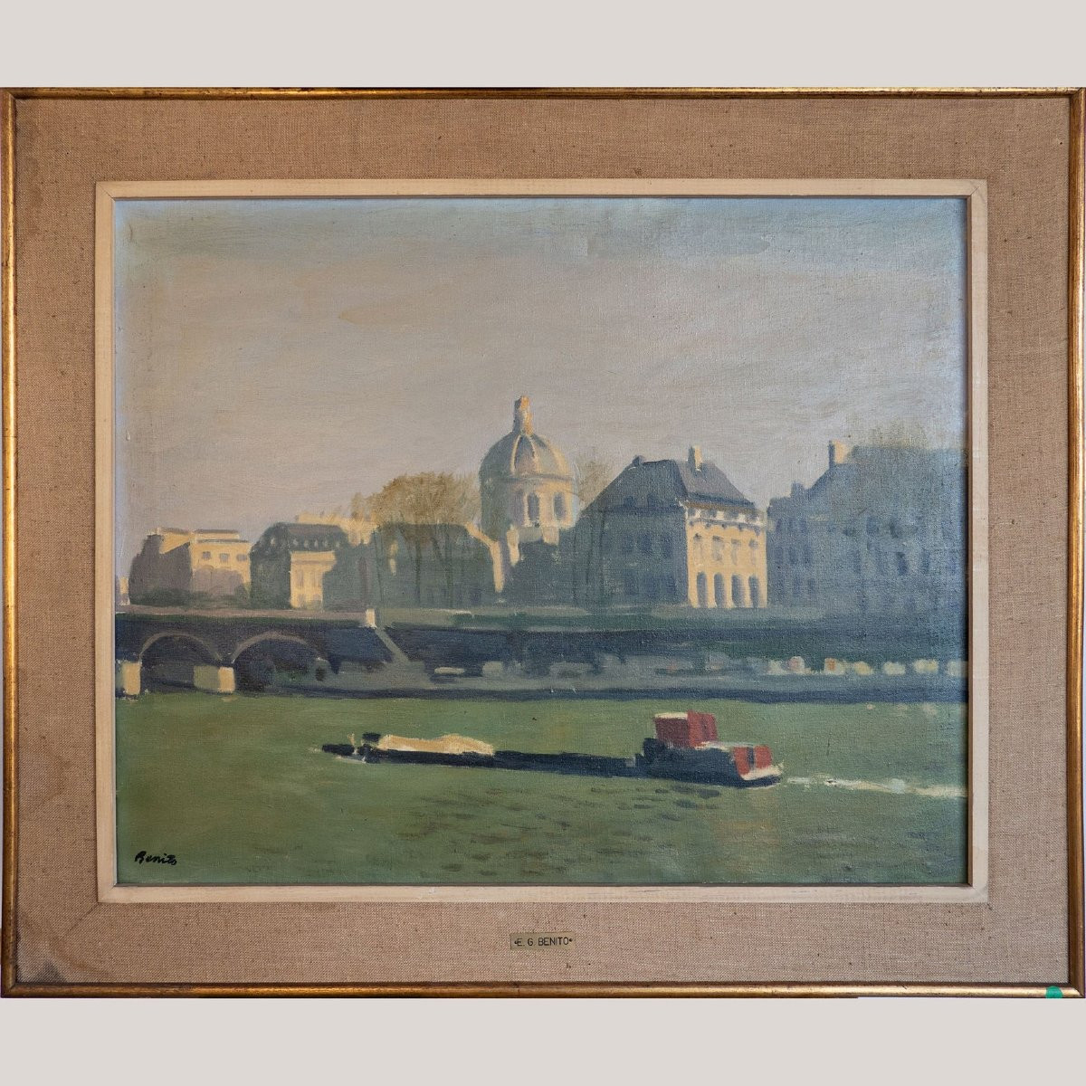 La Seine et l'Institut de France, Paris – Labellisé « E.G. Benito » - Suiveur - Albert Marquet-photo-2