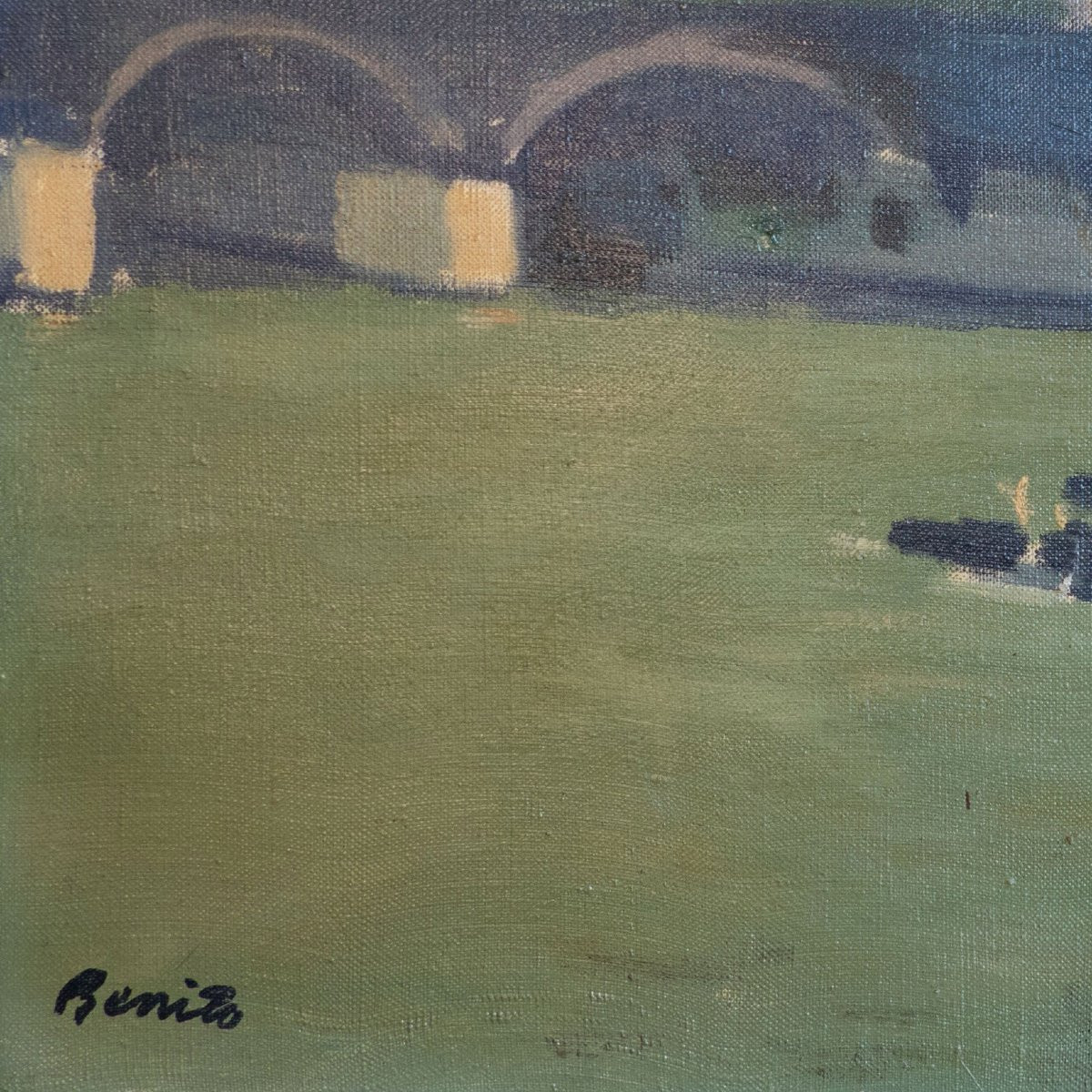 La Seine et l'Institut de France, Paris – Labellisé « E.G. Benito » - Suiveur - Albert Marquet-photo-3