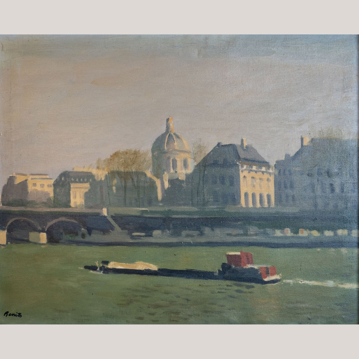 La Seine et l'Institut de France, Paris – Labellisé « E.G. Benito » - Suiveur - Albert Marquet