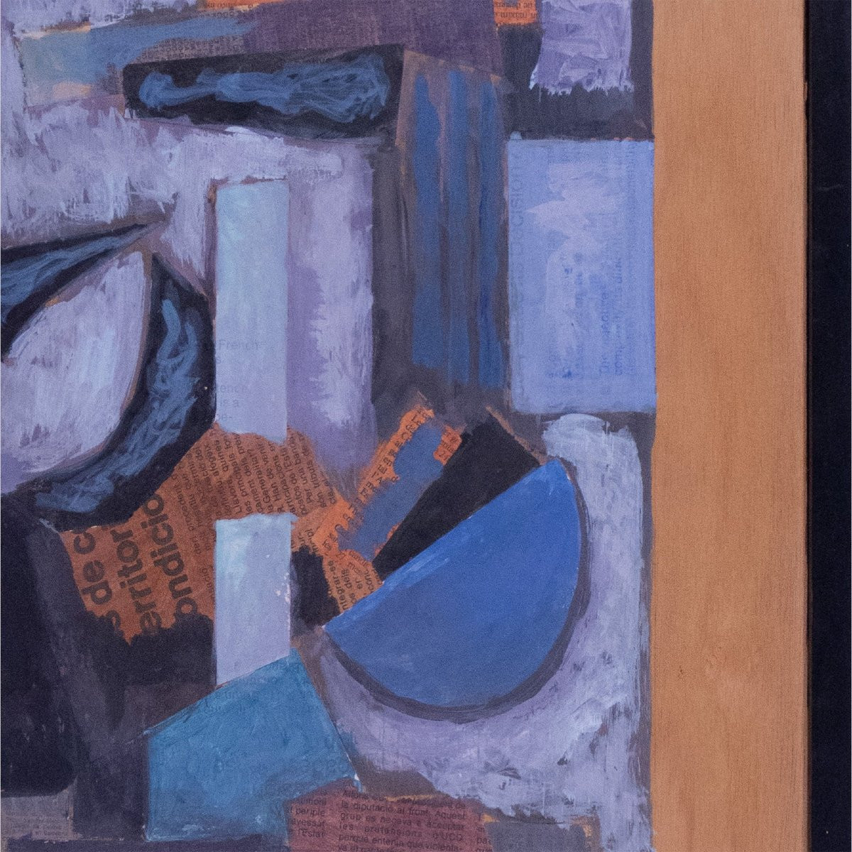 Abstraction géométrique par collage de Manuel Rufi Gibert, 1986-photo-3