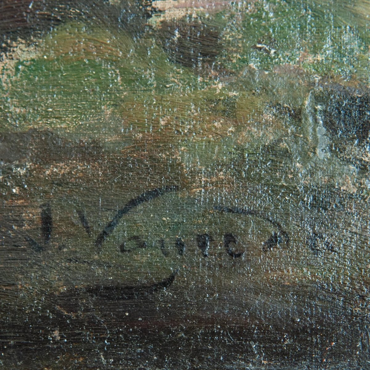 Women Washing By The Riverbank – Joaquim Vayreda Y Vila - Barbizon School-photo-4